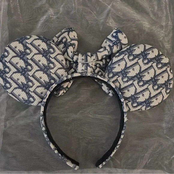 Monogram Mickey/Minnie Ears Headband - Picture 2 of 3